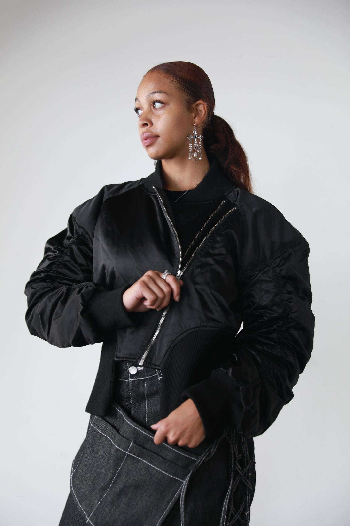 Double Zip Bomber Jacket